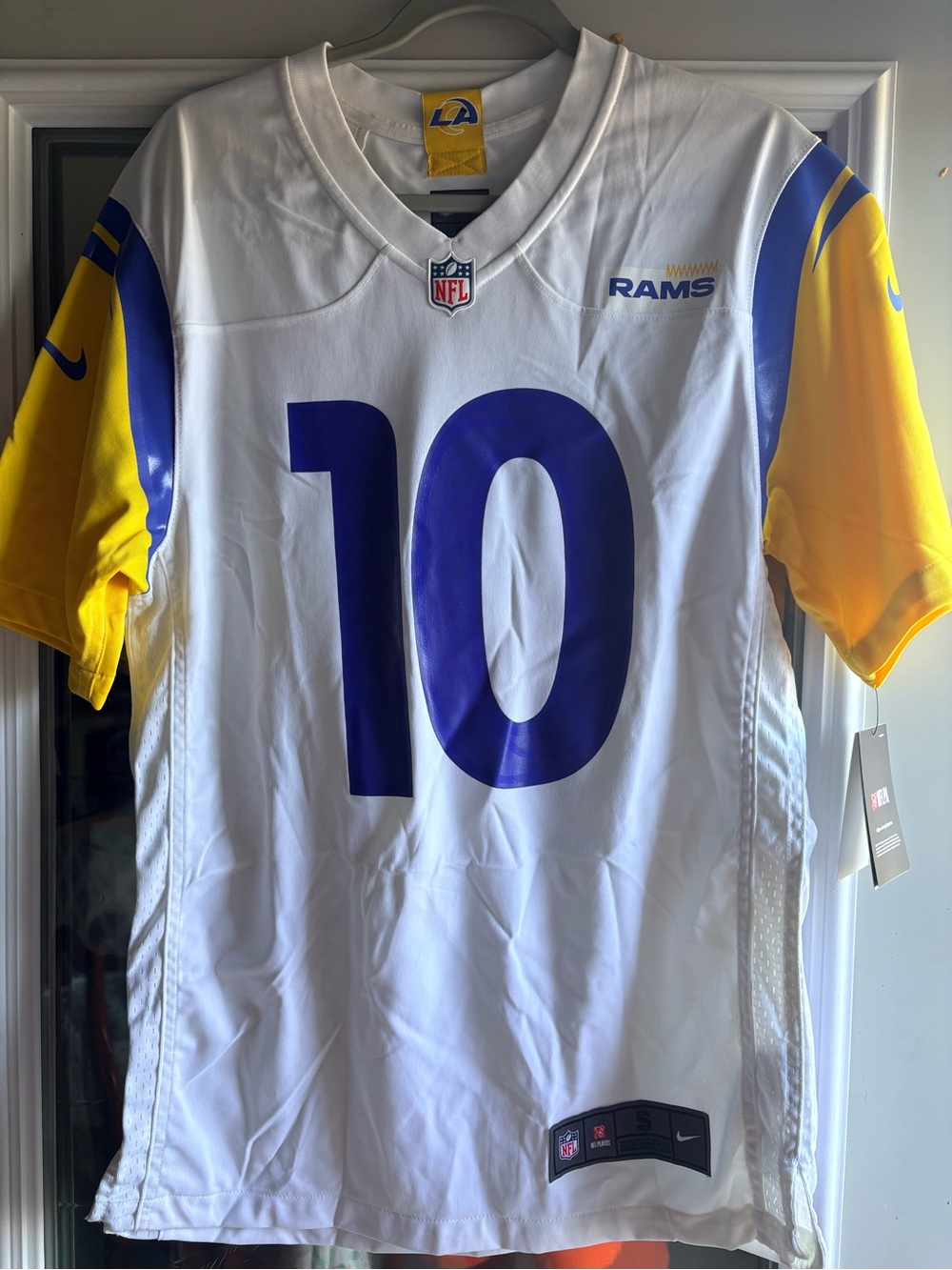 Nike Los Angeles Rams #10 White, Yellow & Blue Kids Jersey